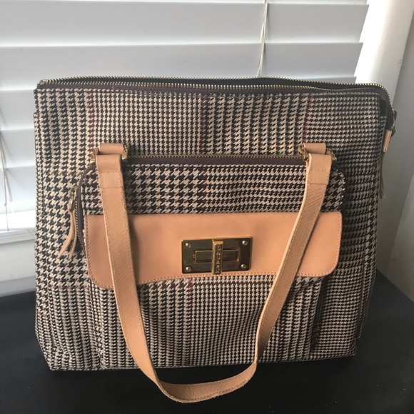 vintage ralph lauren plaid bag